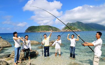 câu cá ở côn đảo